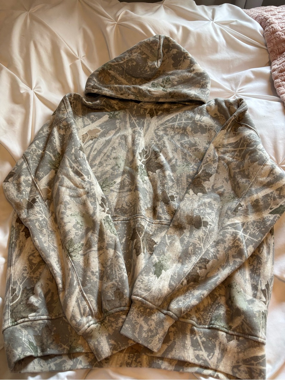 Abercrombie & Fitch Men's Camo Pullover Hoodie - Taupe & Olive